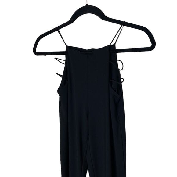 Adika Empire Flare Cut Out Black Pull On Pants Women’s Size Small - Picture 5 of 14